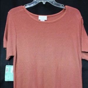 SARAH ARIZONA Petite Dusty Rose Top Size PS
